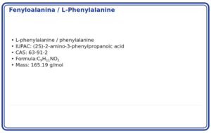 Fenyloalanina / L-Phenylalanine ≥ 99% 1000mg, CAS 63-91-2 — etykieta produktu chemicznego