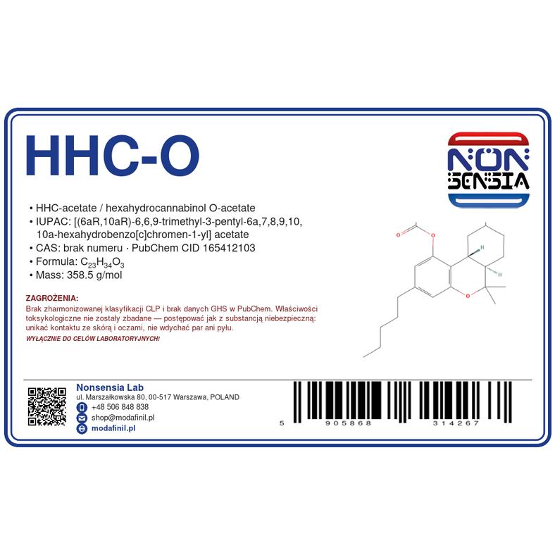 HHC-O — PubChem CID 165412103 — etykieta