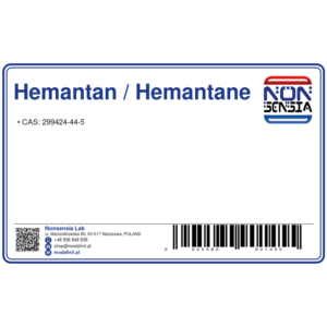 Hemantan / Hemantane — odczynnik chemiczny 1000 mg, czystość ≥ 98%, CAS 299424-44-5 — etykieta produktu chemicznego