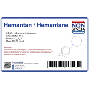 Hemantan / Hemantane — odczynnik chemiczny 1000 mg, czystość ≥ 98%, CAS 299424-44-5 — etykieta produktu chemicznego
