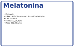 Melatonina – Czysty Odczynnik Chemiczny 1000mg, CAS 73-31-4 — etykieta produktu chemicznego