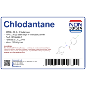 Chlodantane (CAS 185384-80-9) — odczynnik chemiczny 1000 mg, czystość ≈ 95,3%, CAS 185384-80-9 — etykieta produktu chemicznego