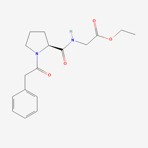 Szkielet 2D Noopept (CAS 157115-85-0), CAS 157115-85-0, wzór C17H22N2O4