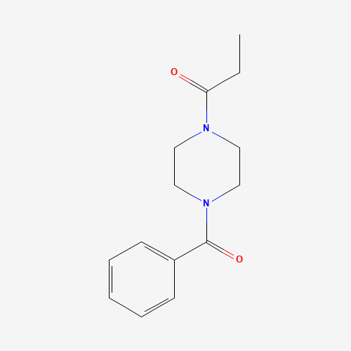 Szkielet 2D Sunifiram (CAS 314728-85-3), CAS 314728-85-3, wzór C14H18N2O2