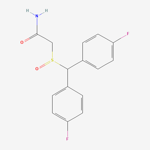 Szkielet 2D Flmodafinil (CAS 90280-13-0), CAS 90280-13-0, wzór C15H13F2NO2S